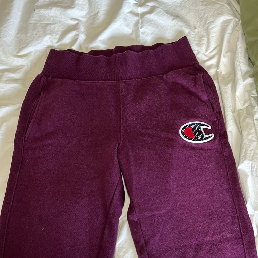 Champion burgundy sweatpants